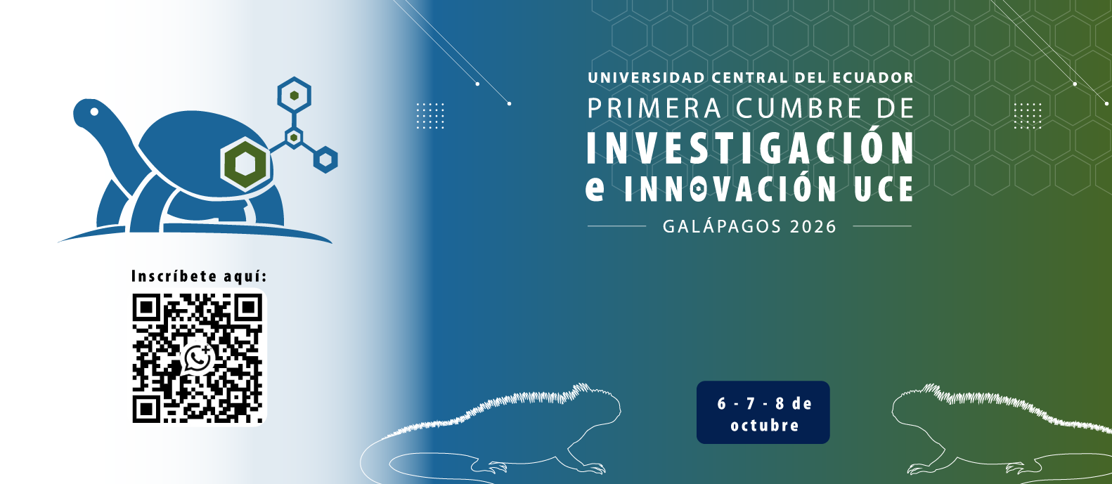 Inscríbete a la Cumbre UCE Galápagos 2026 escaneando el código QR por WhatsApp